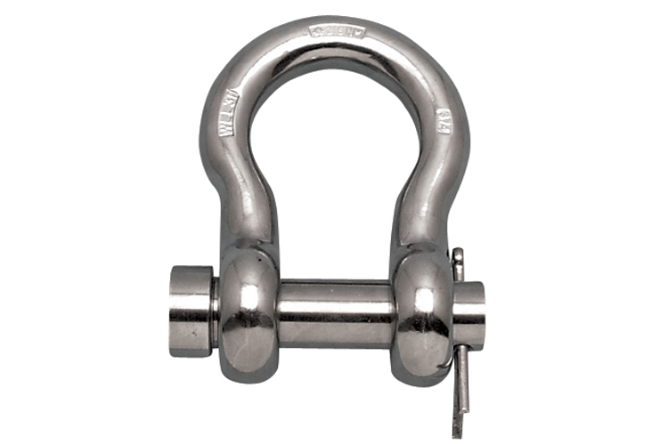 Stainless Steel Round Pin Anchor Shackle, S0116-RP07, S0116-RP08, S0116-RP10, S0116-RP12, S0116-RP13, S0116-RP16, S0116-RP20, S0116-RP22, S0116-RP25, S0116-RP32